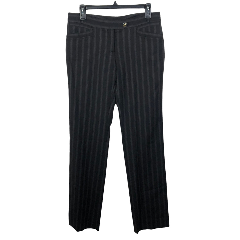 Dolce & Gabbana Women's 100% Wool Striped Dress Pants Size EU 40 Made in Italy